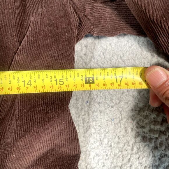 St Johns Bay Blazer Jacket Women's Corduroy Brown 3 Button Front Small - Picture 3 of 6